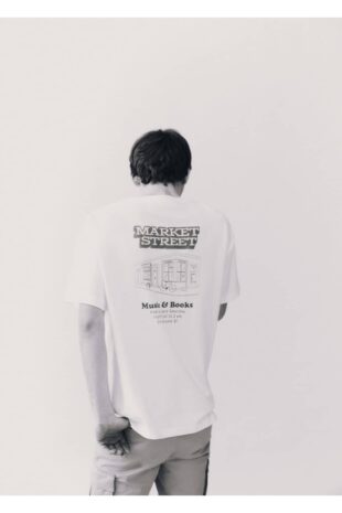 تی شرت سفید مردانه مانگو 67012924