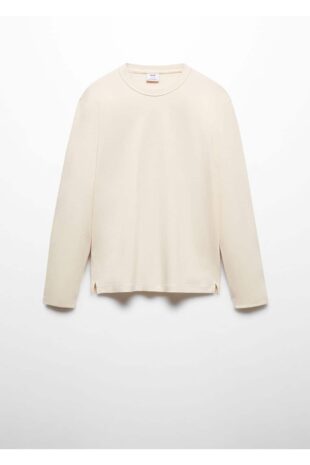 تی شرت سفید مردانه مانگو 67080438