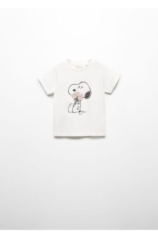 تی شرت سفید دخترانه مانگو 67003709