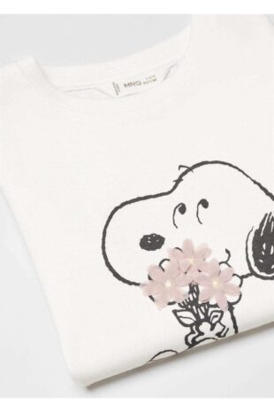 تی شرت سفید دخترانه مانگو 67003709