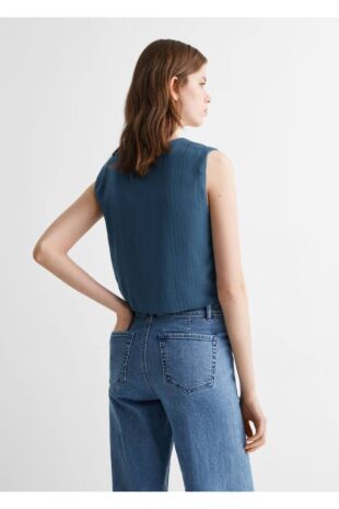 جلیقه لاجورد زنانه مانگو 67064465