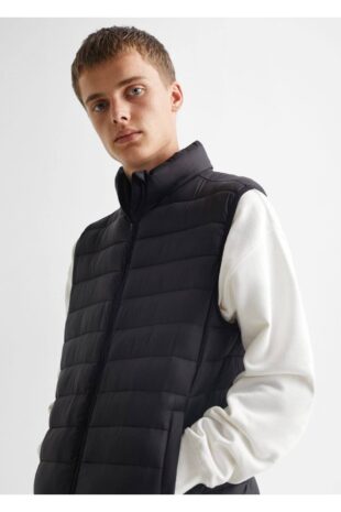 جلیقه سیاه مردانه مانگو 67960470