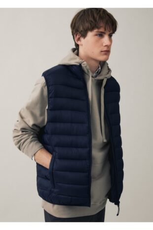 جلیقه لاجورد مردانه مانگو 67960470