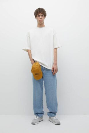 تی شرت سفید آستین کوتاه مردانه پول اند بیر | 7245530