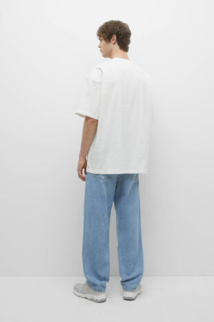 تی شرت سفید آستین کوتاه مردانه پول اند بیر | 7245530