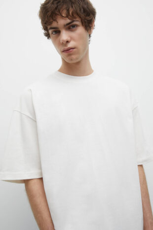 تی شرت سفید آستین کوتاه مردانه پول اند بیر | 7245530