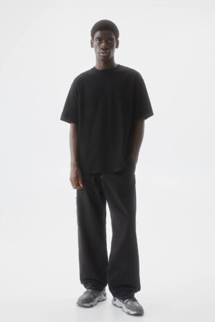 تی شرت سیاه آستین کوتاه مردانه پول اند بیر | 3241510