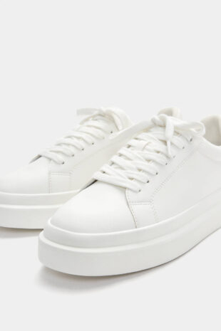 اسنیکر سفید مردانه پول اند بیر | 12204340