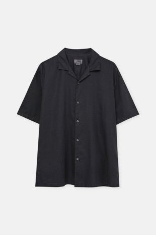 پیراهن سیاه آستین کوتاه مردانه پول اند بیر | 3473545