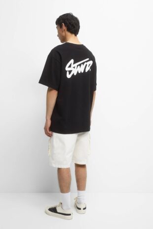 تی شرت سیاه آستین کوتاه مردانه پول اند بیر | 7241545