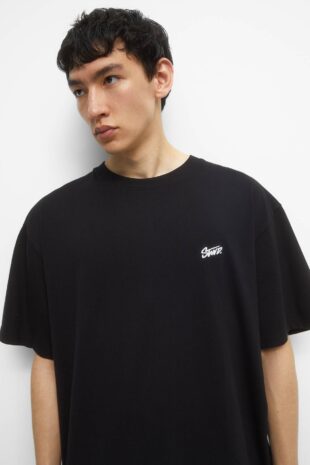 تی شرت سیاه آستین کوتاه مردانه پول اند بیر | 7241545