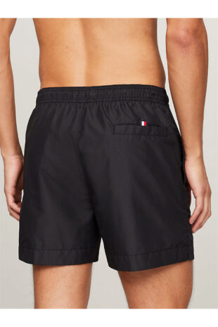 شورت شنا سیاه فاق نرمال مردانه تامی هیلفیگر | UM0UM03258BDS