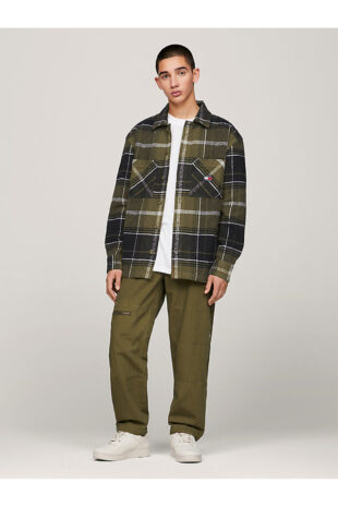 پیراهن سبز مردانه تامی هیلفیگر | DM0DM17254MR1