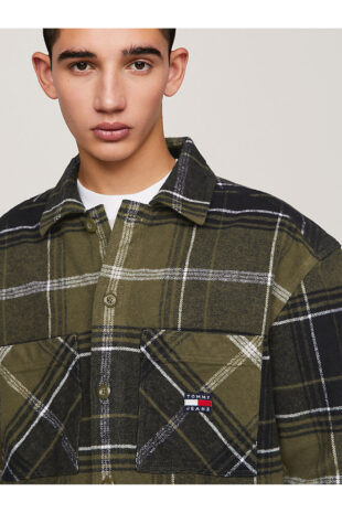 پیراهن سبز مردانه تامی هیلفیگر | DM0DM17254MR1