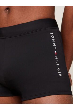 شورت شنا سیاه فاق نرمال مردانه تامی هیلفیگر | UM0UM03205BDS