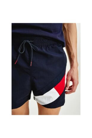 شورت شنا لاجورد فاق نرمال مردانه تامی هیلفیگر | TYC00428359858