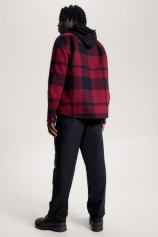 پیراهن قرمز مردانه تامی هیلفیگر | DM0DM17250