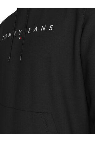 سویشرت سیاه آستین استاندارد مردانه تامی هیلفیگر | DM0DM17985BDS