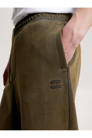 شلوار ورزشی سبز فاق نرمال مردانه تامی هیلفیگر | DM0DM17779MR1