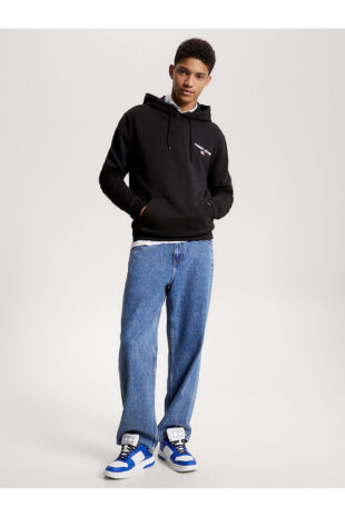 سویشرت سیاه مردانه تامی هیلفیگر | DM0DM17781BDS