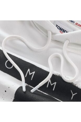 سویشرت سفید آستین استاندارد مردانه تامی هیلفیگر | DM0DM17911