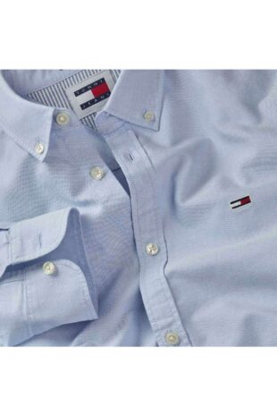 پیراهن لاجورد مردانه تامی هیلفیگر | DM0DM19134C3S