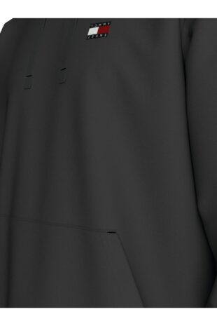 سویشرت سیاه آستین استاندارد مردانه تامی هیلفیگر | DM0DM17988BDS