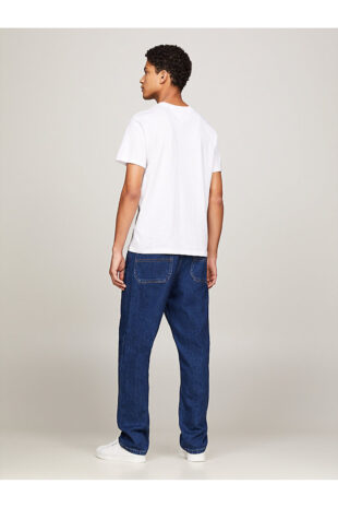 تی شرت سفید فاق نرمال مردانه تامی هیلفیگر | DM0DM18862YBR