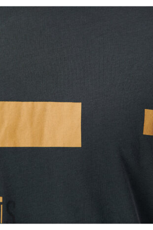 تی شرت سیاه فاق نرمال آستین استاندارد مردانه ماوی | 064759-24393