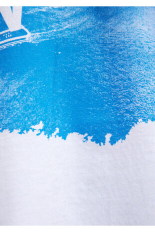 تی شرت سفید فاق نرمال آستین استاندارد مردانه ماوی | 067054-620