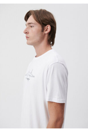 تی شرت صورتی فاق نرمال آستین استاندارد مردانه ماوی | 611881