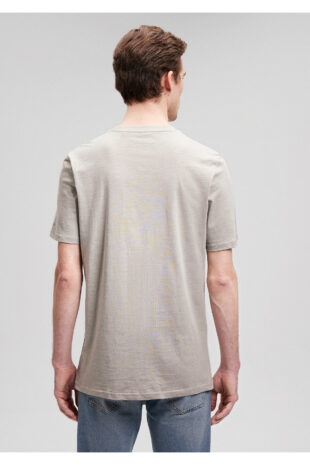 تی شرت خاکستری فاق نرمال آستین استاندارد مردانه ماوی | 066282-31935
