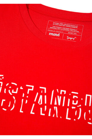 تی شرت قرمز فاق نرمال آستین استاندارد مردانه ماوی | 067115-35686