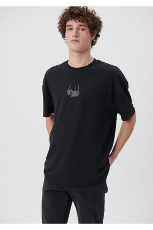 تی شرت خاکستری فاق نرمال آستین استاندارد مردانه ماوی | 611865