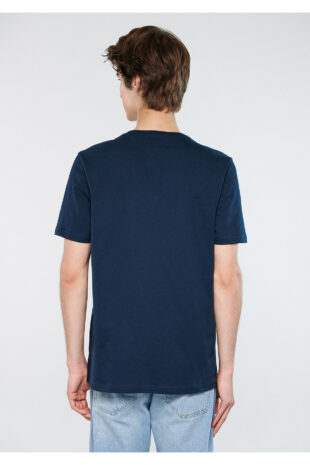 تی شرت لاجورد فاق نرمال آستین استاندارد مردانه ماوی | TYC00205011420