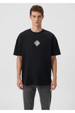 تی شرت خاکستری فاق نرمال آستین استاندارد مردانه ماوی | 611882