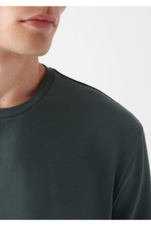 تی شرت سبز فاق نرمال آستین استاندارد مردانه ماوی | 610252