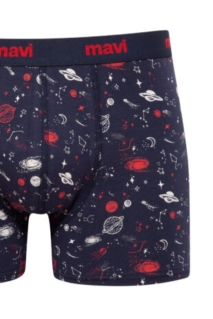 باکسر سیاه فاق نرمال مردانه ماوی | 910616