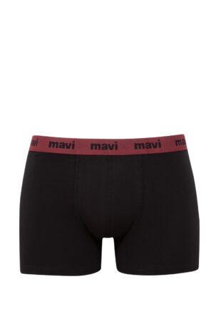 باکسر سیاه فاق نرمال مردانه ماوی | 910618