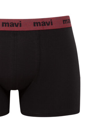 باکسر سیاه فاق نرمال مردانه ماوی | 910618