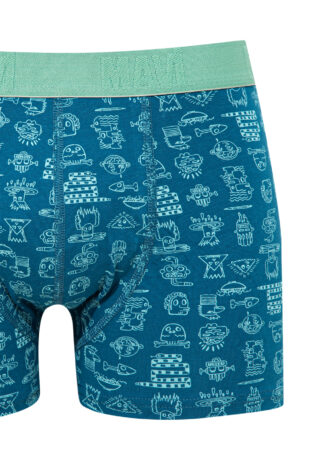 باکسر سبز فاق نرمال مردانه ماوی | 91119