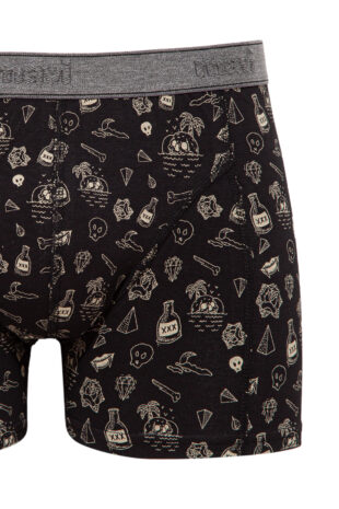 باکسر سیاه فاق نرمال مردانه ماوی | 091719-900