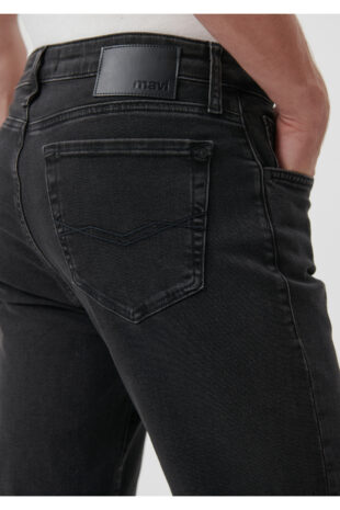 جین خاکستری فاق نرمال مردانه ماوی | 177