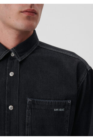 پیراهن خاکستری آستین استاندارد مردانه ماوی | 210588