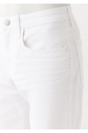 شلوارک سفید فاق نرمال مردانه ماوی | 418423856