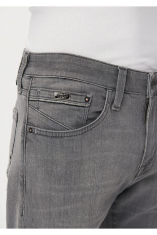 جین خاکستری فاق نرمال مردانه ماوی | 202