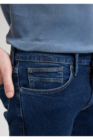 جین آبی فاق نرمال مردانه ماوی | 202