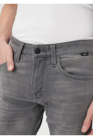 جین خاکستری فاق نرمال مردانه ماوی | 202