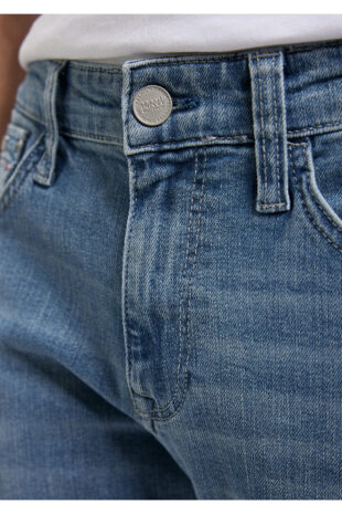 جین آبی فاق نرمال مردانه ماوی | 20233454