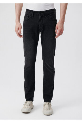 شلوار خاکستری فاق نرمال مردانه ماوی | 422